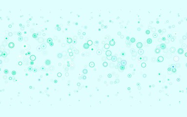 Light Blue, Green vector layout with circle shapes.