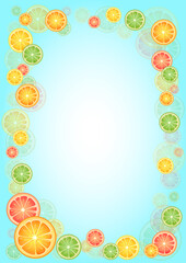 citrus fruit frame