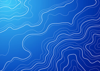 topographic map vector illustration abstract height lines isolated on a blue background