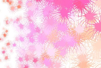Light Pink, Yellow vector template with chaotic shapes.