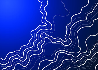 topographic map vector illustration abstract height lines isolated on a blue background