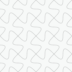  Vector seamless pattern. Modern stylish texture with wavy stripes. Geometric abstract background.