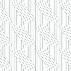  Vector seamless pattern. Modern stylish texture with wavy stripes. Geometric abstract background.