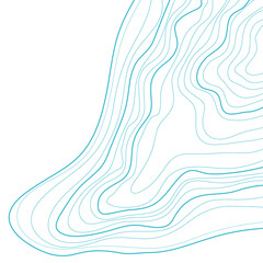 topographic map vector illustration abstract height lines isolated on a white background
