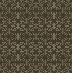 Retro vintage Chinese traditional pattern seamless background tirangle geometry star cross flower frame line