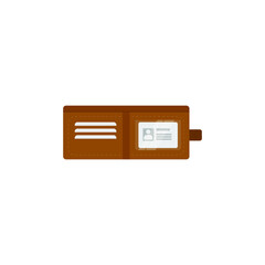 This is a wallet isolated on a white background.