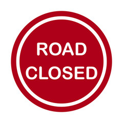 road closed zone, traffic sign vector