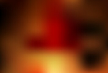 Dark Orange vector blurred shine abstract background.