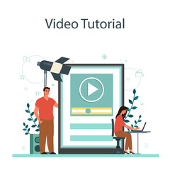 Motion or video designer online service or platform. Animation