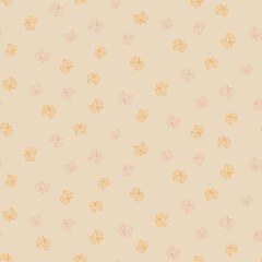 Simple butterflies ditsy seamless vector pattern in light colors. Surface pritn design for fabrics, stationery, and packaging.