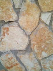 Limestone stone wall cladding, exterior.