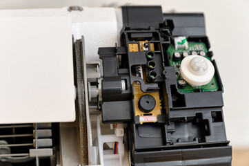 Motion sensor for interior air conditioning.