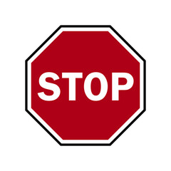 stop sign, stop signal, traffic sign vector