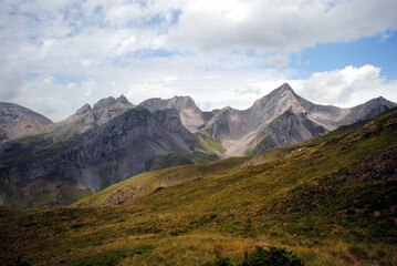 Obraz na płótnie Canvas High mountains landscape.