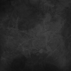 black texture background, old vintage textured wall or crumpled paper with marbled lines and watercolor paint stains