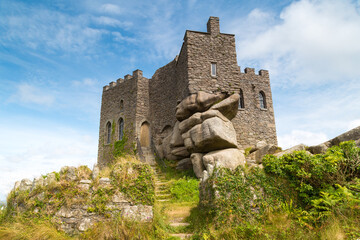 castle at carn brea near redruth cornwall uk 