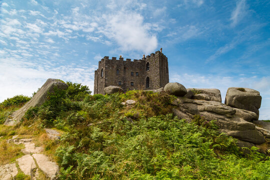 castle at carn brea near redruth cornwall uk 