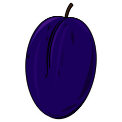 Pflaumen-Icon (Zwetschgen-Icon)