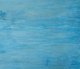 Blue wooden background with copy space. textured