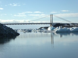 Cold snow landscape in Iceland