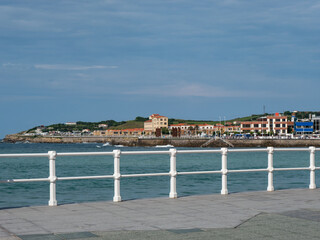 Fototapeta na wymiar Coastal town promenade