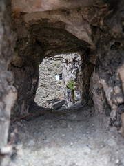 View from a arrow hole