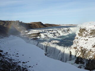 Gullfoss waterfall in Iceland