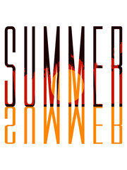 Palmen Summer Text Logo Sonnenschein