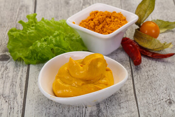 Curry sauce in the bowl