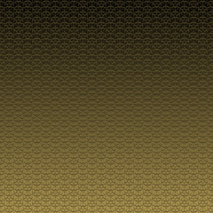 Gold pattern illustration, bas-relief effect with repeated geometric shapes covering the background. Design for motifs, web, wallpaper, digital graphics and artistic decorations.