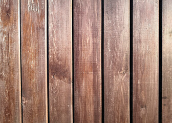 Wall of wooden boards. Background from old wooden boards