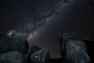 Milky Way As Seen From Castle hill, New Zealand.