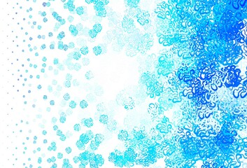 Light BLUE vector pattern with random forms.