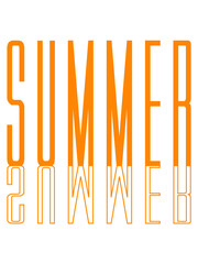 Logo Summer Text Spiegelung 