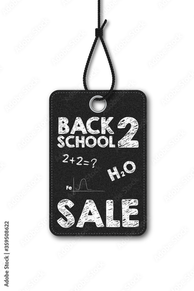 Wall mural promotional label back to school at discount.