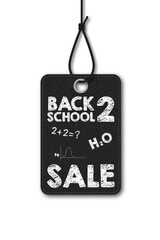 Promotional label back to school at discount.