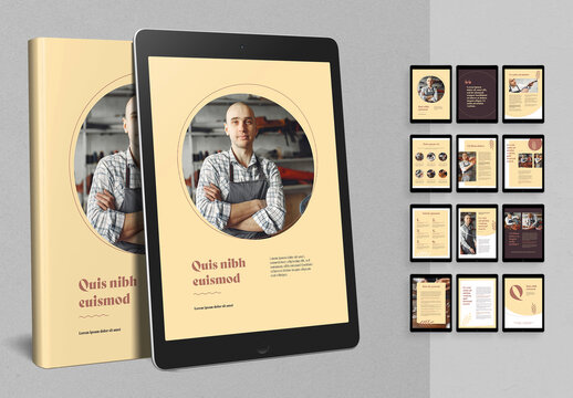 Ebook Layout with Brown Accents
