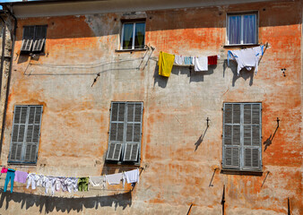 foreshortening in Imperia porto Maurizio Liguria Italy