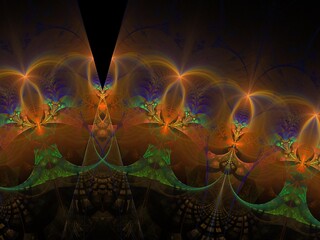 Imaginatory fractal background Image