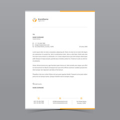 A4 Letterhead Template Vector Design