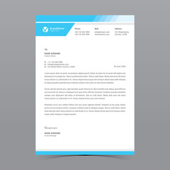 A4 Letterhead Template Vector Design