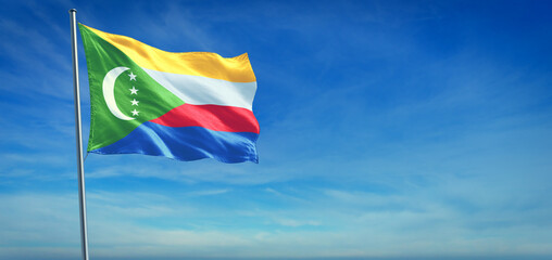 The National flag of Comoros