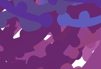 Light Purple, Pink vector background with abstract shapes.