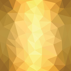 Golden polygonal mosaic background vector