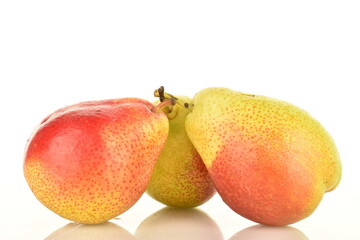 pear on white background.