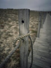 rope on the fence
