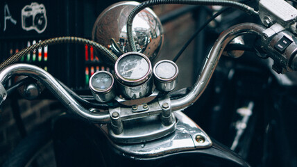 Plakat vintage motorcycle