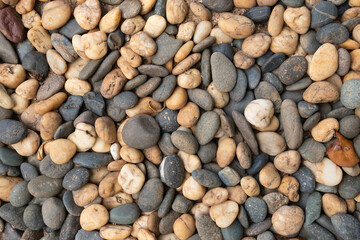 Pebbles in the garden for background
