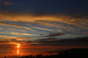 A Beautiful Sunset Taken Using a Wide Angle Lens