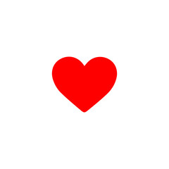 heart love icon - heart symbol, valentine day - romance illustration isolated